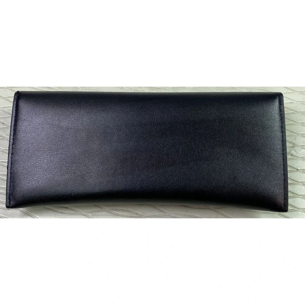 L.A.M.B. Magnetic Black Eyeglass Sunglasses Case Semi-Hard‎ Leather 7.5x3x1